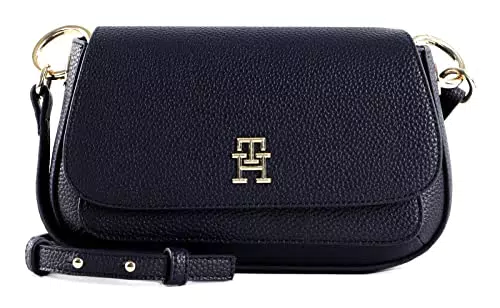 Tommy Hilfiger TH Emblema Flap Crossover, Donna, Space Blue