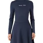 Tommy Jeans Vestito Svasato lineare Fit & Flare, blu, S