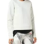 Under Armour Recovery Felpa, Donna, Bianco, LG
