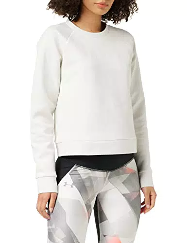 Under Armour Recovery Felpa, Donna, Bianco, LG