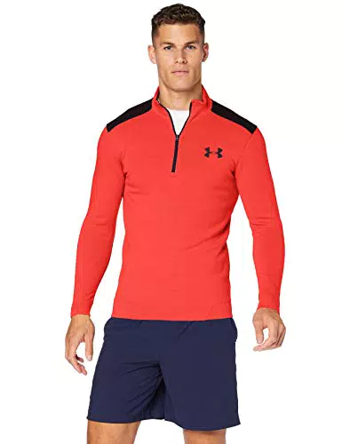 Under Armour Storm 1/4 Zip Felpa, Uomo, Rosso, XL