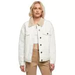 Urban Classics Giacca in Denim Sherpa Oversize da Donna