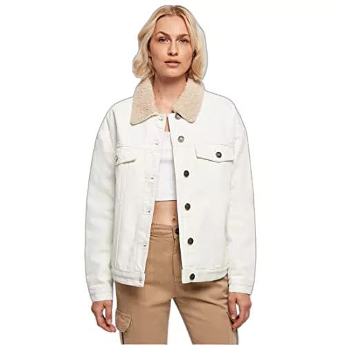 Urban Classics Giacca in Denim Sherpa Oversize da Donna
