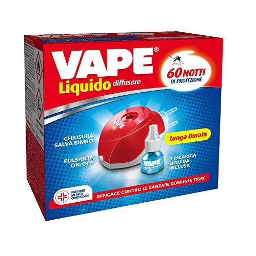 Vape Diffusore Elettrico Liquido Classico per Mosche e Zanzare