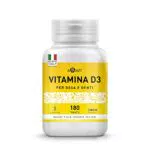 Vitamina D3 2000 UI Naturale per 2 Compresse Facili da Deglutire - Integratore Vitamina D per le Difese Immunitarie Adulti Senza Glutine/Lattosio