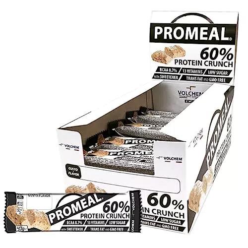 Volchem Promeal Protein Crunch 60, Barretta Proteica al 60% di Proteine