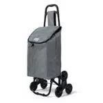 VOUNOT Carrello Spesa con 3 Ruote per Saliscale, Carrello Portaspesa Pieghevole