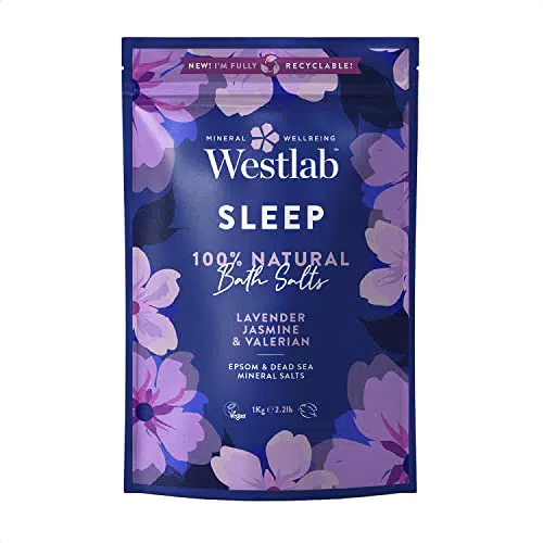Westlab - Sali da bagno al saledel Mar Morto e Epsom con lavanda e gelsomino, 1 kg