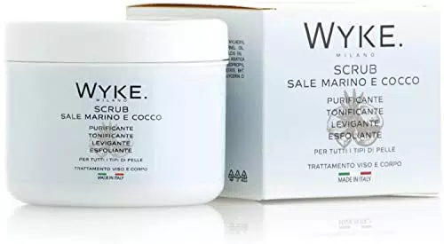 WIKE.MILANO - Scrub esfoliante naturale per viso, corpo e piedi al Sale Marino e Cocco