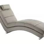 Wink Design Chaise Longue Sofia Taupe, Pelle, Beige