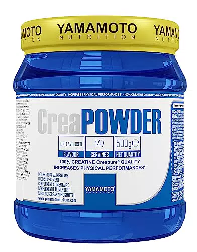 Yamamoto Nutrition Crea POWDER Creapure Quality integratore alimentare a base di creatina monoidrato micronizzata gusto Neutro 500 g