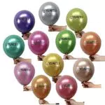 YoArtly - 100 Palloncini Colorati Metallici, 12 colori Assortiti