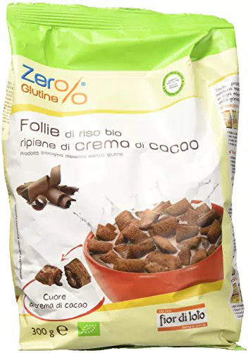 Zer% Glutine Follie di Riso con Crema di Cacao - 300 gr -