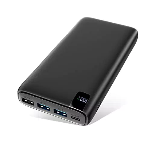 A ADDTOP 22.5W Power Bank 26800mAh con 20W PD USB C Power Delivery Caricabatteria Portatile con Display Digitale LCD e 4 Porte per Smartphone