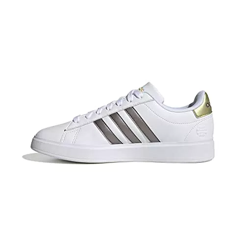 adidas Grand Court 2.0, Sneaker Donna, Ftwr White Coffee Met Gold Met