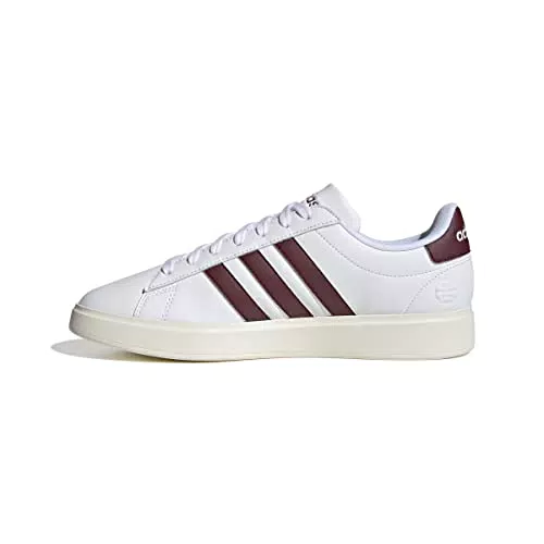 adidas Grand Court 2.0, Sneaker Uomo, Ftwr White Shadow Red off White