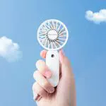 ALACRIS Mini Ventilatore Portatile, Ventilatore Tascabile con 3 Velocità