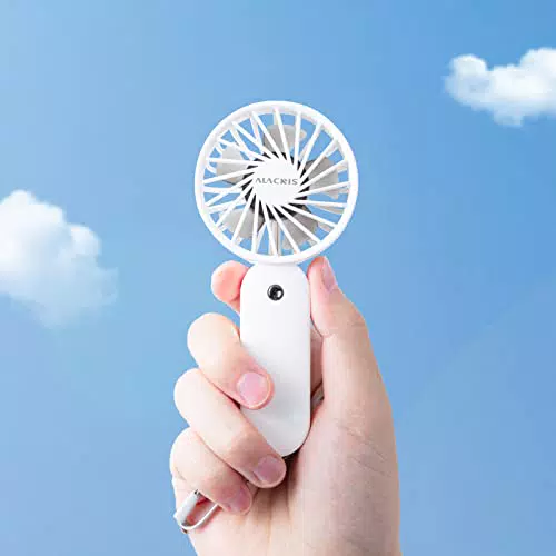 ALACRIS Mini Ventilatore Portatile, Ventilatore Tascabile con 3 Velocità
