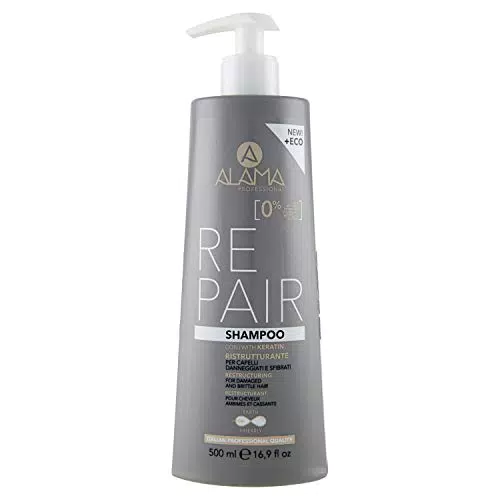 Alama Professional Repair Shampoo Ristrutturante e Protettivo per Capelli Danneggiati e Sfibrati