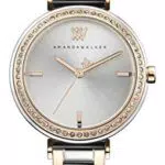 Amanda Walker Orologio Al quarzo Donna, misura cassa 32.00mm con quadrante Argento Analogico e cinturino Multicolore in Acciaio inossidabile AW008TTSL