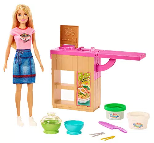 Barbie Noodle Playset con Bambola, Cucina e Accessori