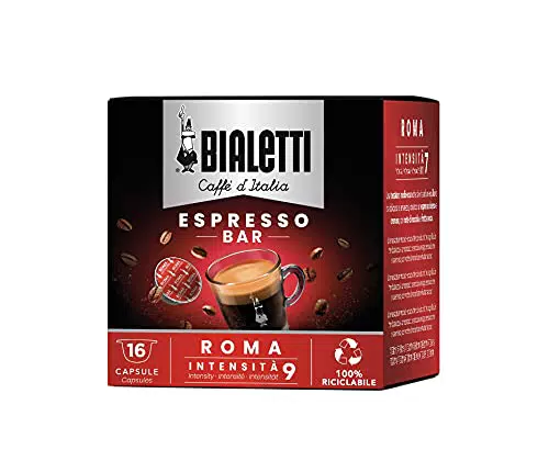 Bialetti Caffè d'Italia, Box 16 Capsule, Roma, Intensità 9