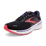 Brooks Adrenaline GTS 22, Scarpe da Corsa Donna, Black Purple Coral