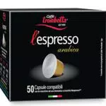 Caffè Trombetta L'Espresso Arabica, Confezione da 50 Capsule
