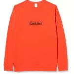 Calvin Klein Felpa Donna senza Cappuccio, Rosso, L