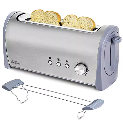 Cecotec Steel&Toast Pane Tostapane 1L in acciaio 1L. Potenza 6 livelli