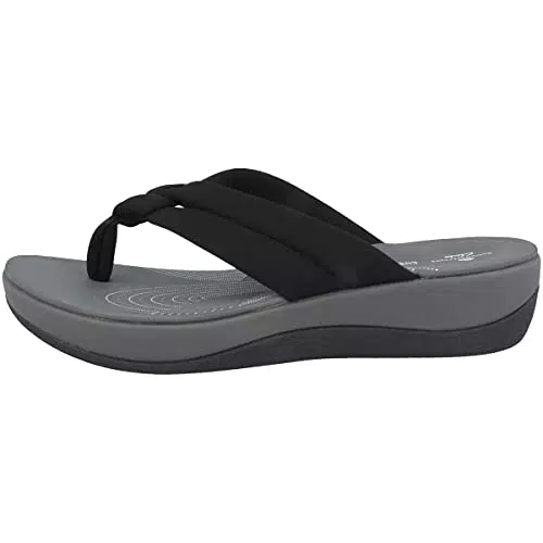 Clarks Arla Kaylie, Infradito Donna, Nero, 37.5