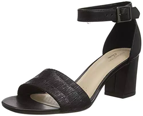 Clarks Jocelynne Cam, Scarpe décolleté Donna, Black Interest-Combi in Pelle