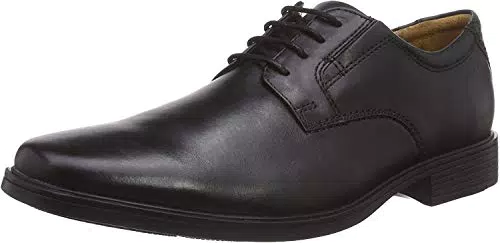 Clarks Tilden Plain Derby, Scarpe con Lacci Uomo, Nero