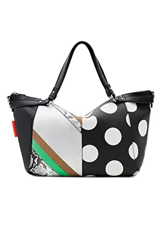 Desigual, BAG_TANGO LIBIA 2000 BLACK Donna, Nero, Taglia unica