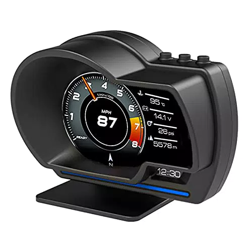 Display Head Up per Auto, OBD2 da 3 Pollici e Display della Velocità dello Schermo HUD per Auto in Modalità GPS con Potenti Funzionalità per Camion per Auto