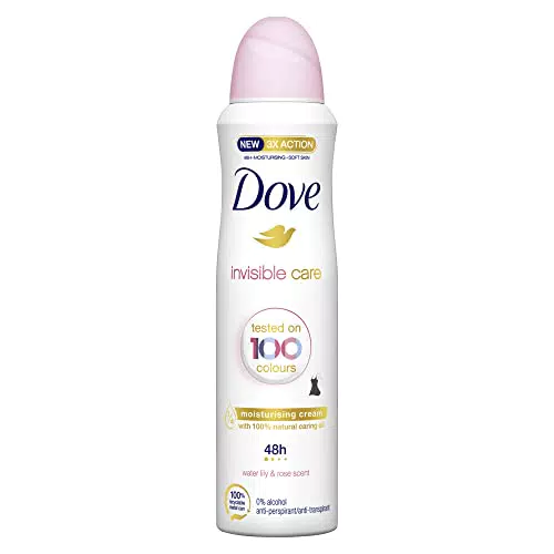 Dove, Deodorante Spray Invisible Care, con Crema Idratante e Oli Naturali