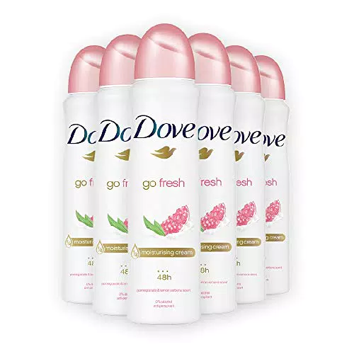Dove Go Fresh Deodorante Spray al Melograno, 6 pezzi