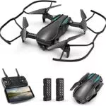 Drone con Telecamera 1080P Pieghevole FPV Quadricottero con Due Batteria 16-20 Minuti Volo