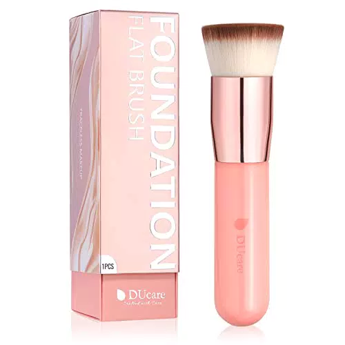 DUcare Pennello Fondotinta Flat Top Pennelli Make Up Kabuki per Fondotinta Liquido per Lucidatura