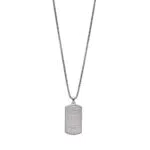 Emporio Armani Collana con Ciondolo da Uomo, Acciaio Inossidabile