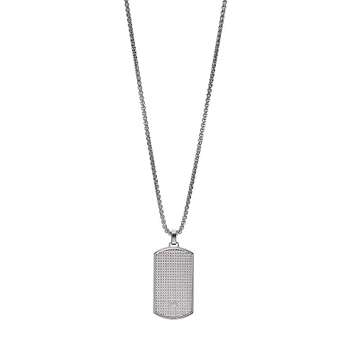 Emporio Armani Collana con Ciondolo da Uomo, Acciaio Inossidabile