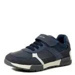 Geox J Alfier Boy A, Sneakers Bambini e ragazzi, Blu/Grigio