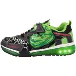 Geox J BAYONYC Boy, Scarpe da Ginnastica, Black/Green