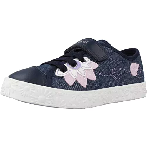 Geox Jr Ciak Girl, Scarpe da Ginnastica, Navy