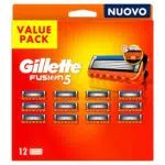Gillette Fusion 5 LAMETTE DA BARBA, 12 Ricambi da 5 Lame