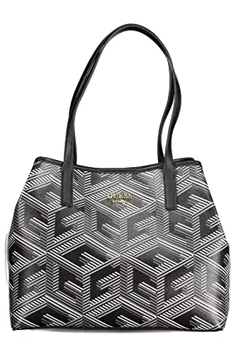 Guess Vikky Tote, Borsa Donna, Black Logo, Unica