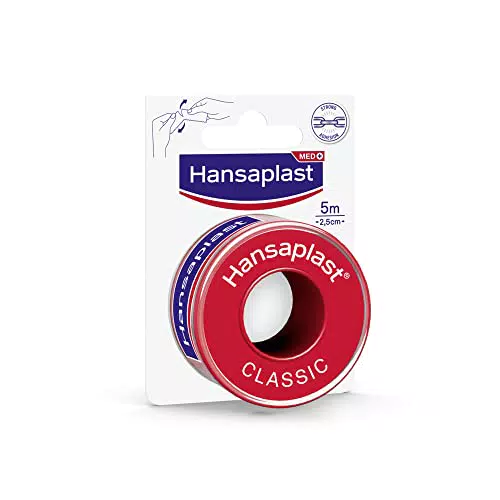 Hansaplast CLASSIC Cerotto su Rocchetto, Cerotto rotolo per il fissaggio di bende e compresse