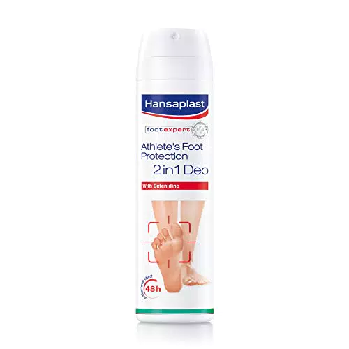 Hansaplast Deodorante Foot Protection 2 in 1, Deodorante Spray con Octenidina e senza Alluminio