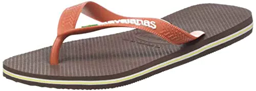 Havaianas Brasil Logo, Flipflop Unisex - Adulto, Marrone Dark Brown Ceramic
