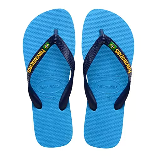Havaianas Brasil Logo, Infradito Unisex-Adulto, Turquoise/Turquoise